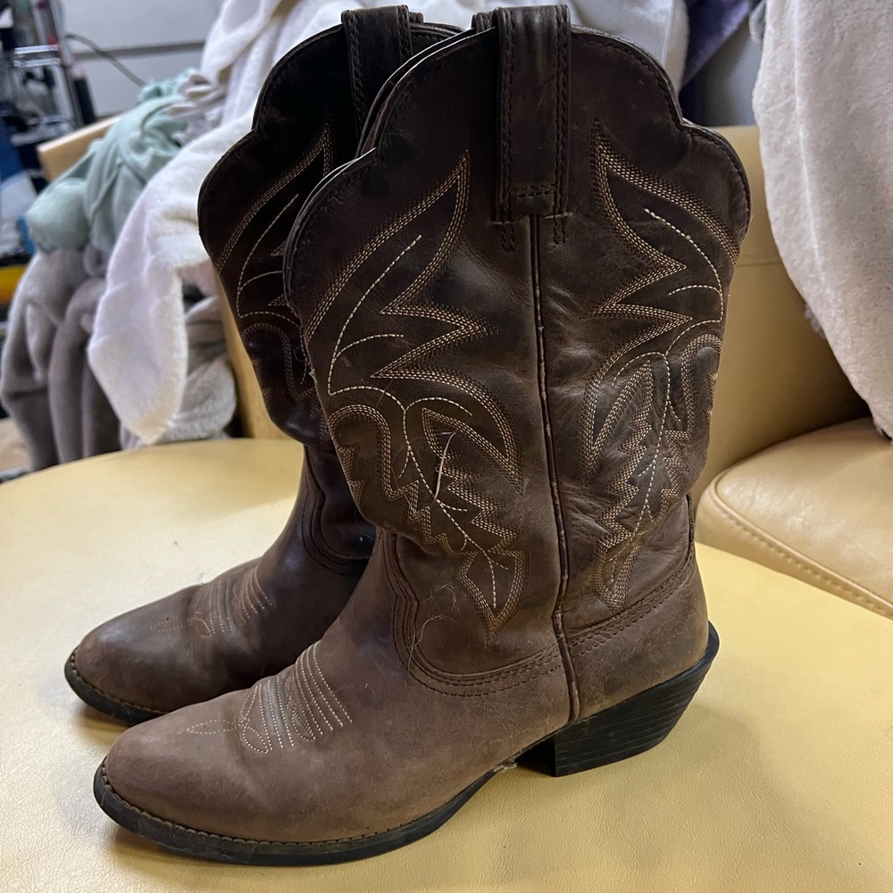 Shyanne Brown Western Cowboy Leather Boots